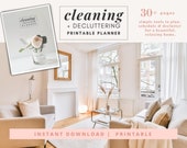Cleaning Planner, Cleaning Checklists, Daily Cleaning Planners, Weekly Cleaning Schedule, Decluttering Checklists, Minimalist Organization