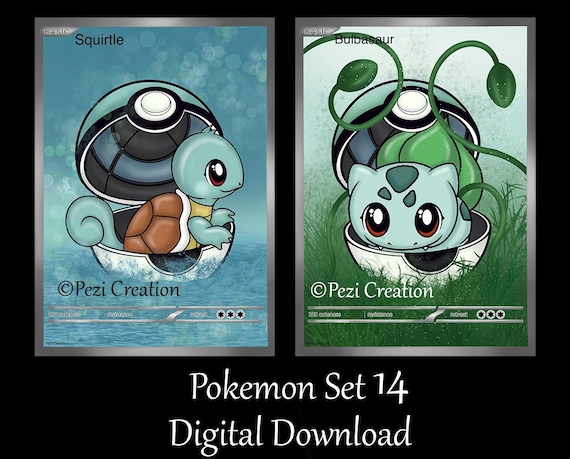 ポケモンセット14 デジタルダウンロード、ポスター、ゼニガメ