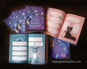 cute Fantasy Bullet Journal  zeitloser Tagebuchkalender