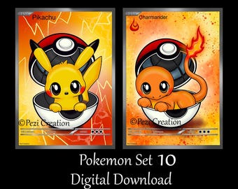 ポケモンセット14 デジタルダウンロード、ポスター、ゼニガメ