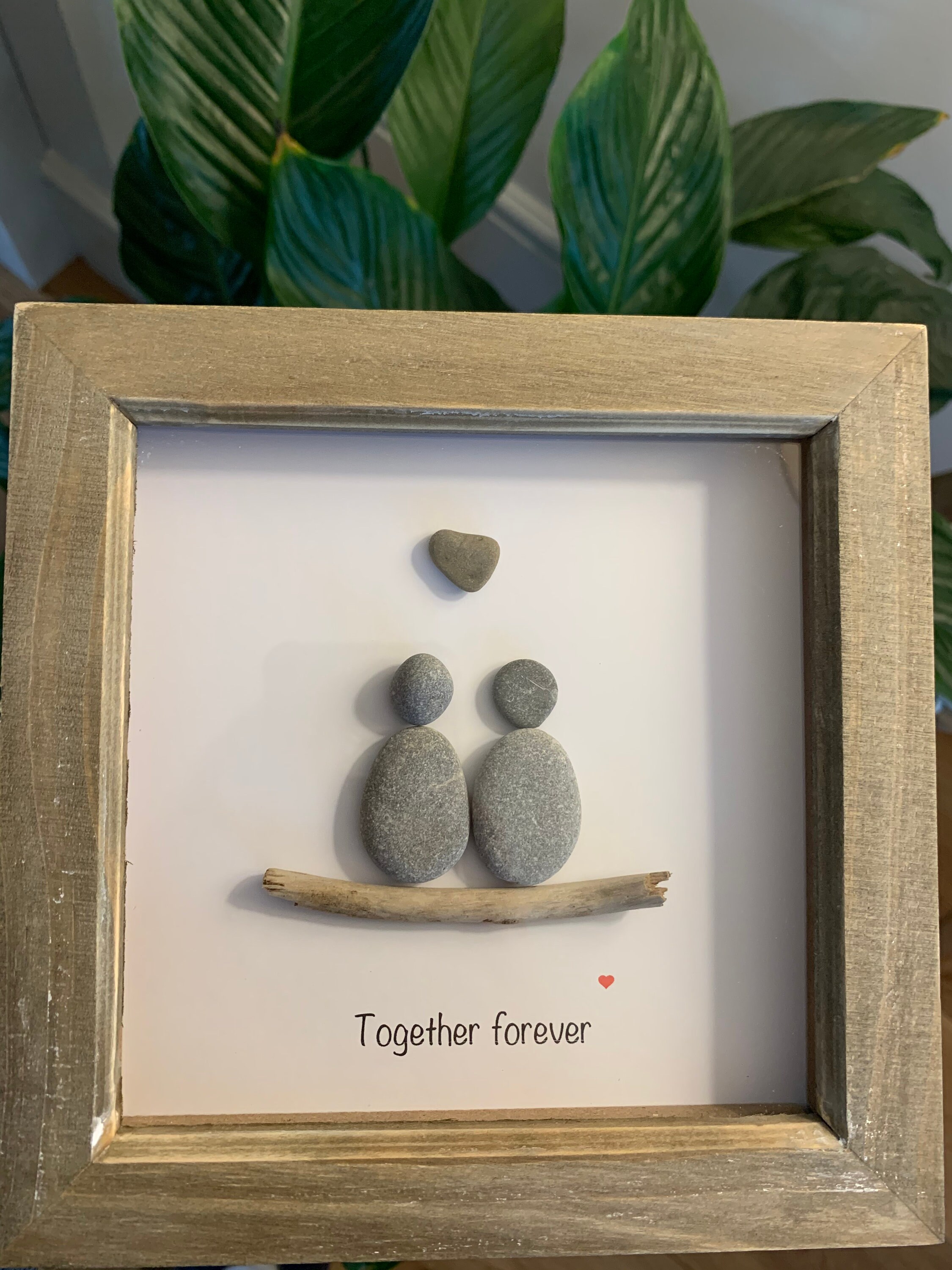 Pebble Art Frame Together Forever Wall Hangings Etsy