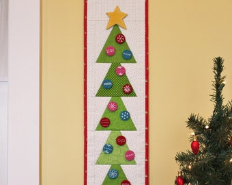 O Christmas Tree Advent Calendar Pattern PDF by Jen Daly Quilts - Instant Download