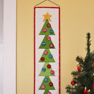O Christmas Tree Advent Calendar Pattern PDF by Jen Daly Quilts - Instant Download