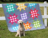 Picnic Stars Lap Quilt Pattern PDF by Jen Daly Quilts