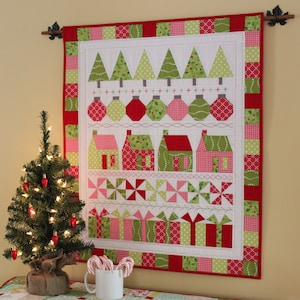 Merry and Bright Quilt Pattern PDF by Jen Daly Quilts Instant Download image 1