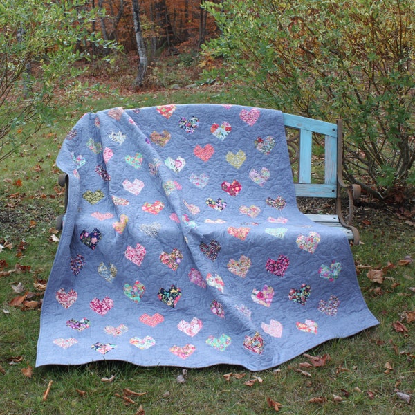 Bless Her Heart Lap Quilt Pattern PDF by Jen Daly Quilts