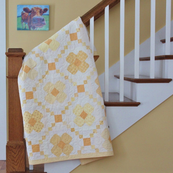 Buttercup Lap Quilt Pattern PDF by Jen Daly Quilts
