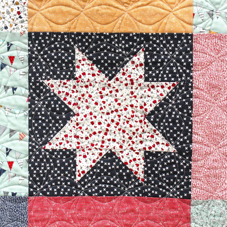 Falling Stars Quilt Pattern PDF by Jen Daly Quilts - Etsy