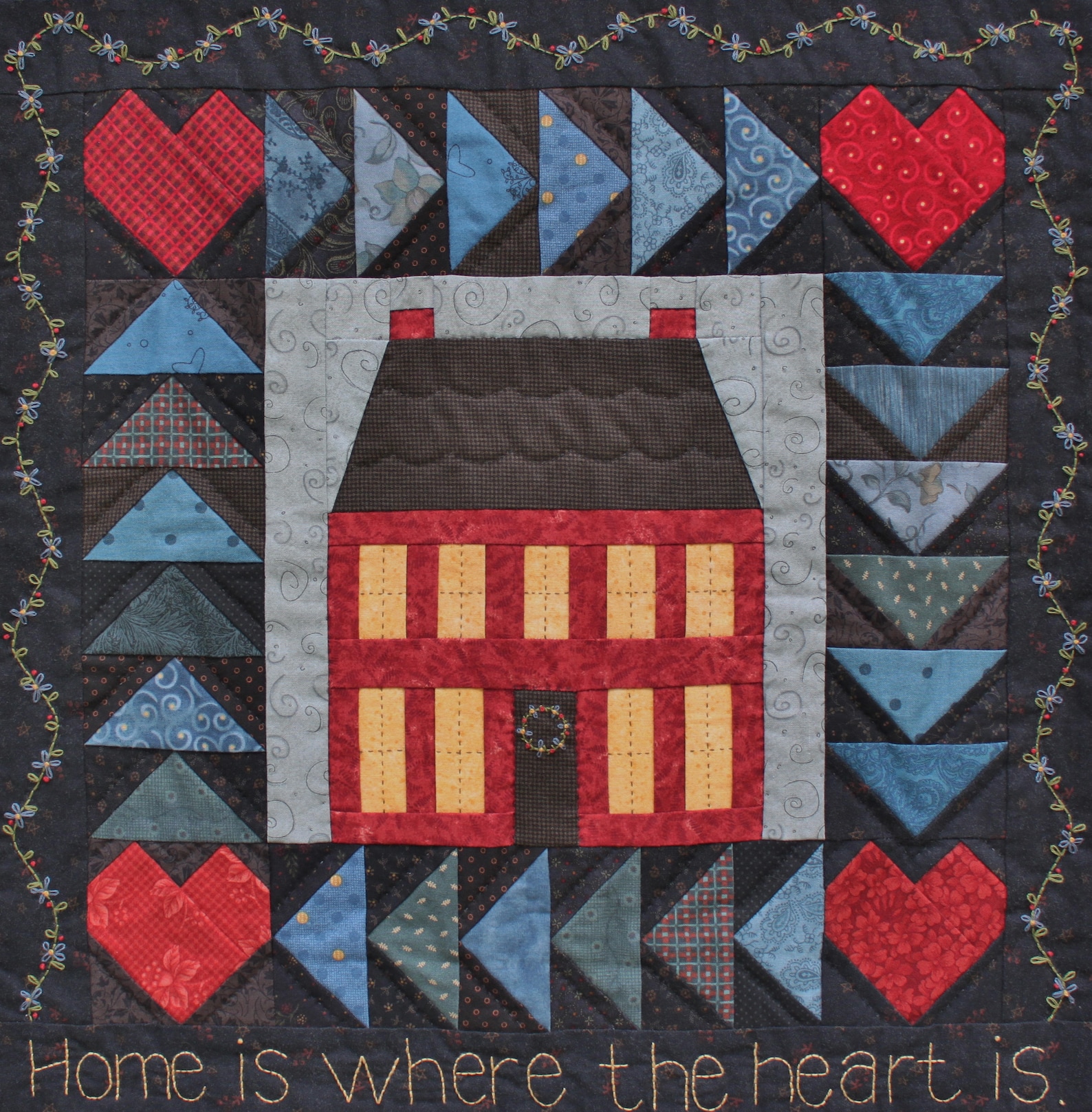 Home is Where the Heart is Quilt Pattern PDF by Jen Daly Etsy
