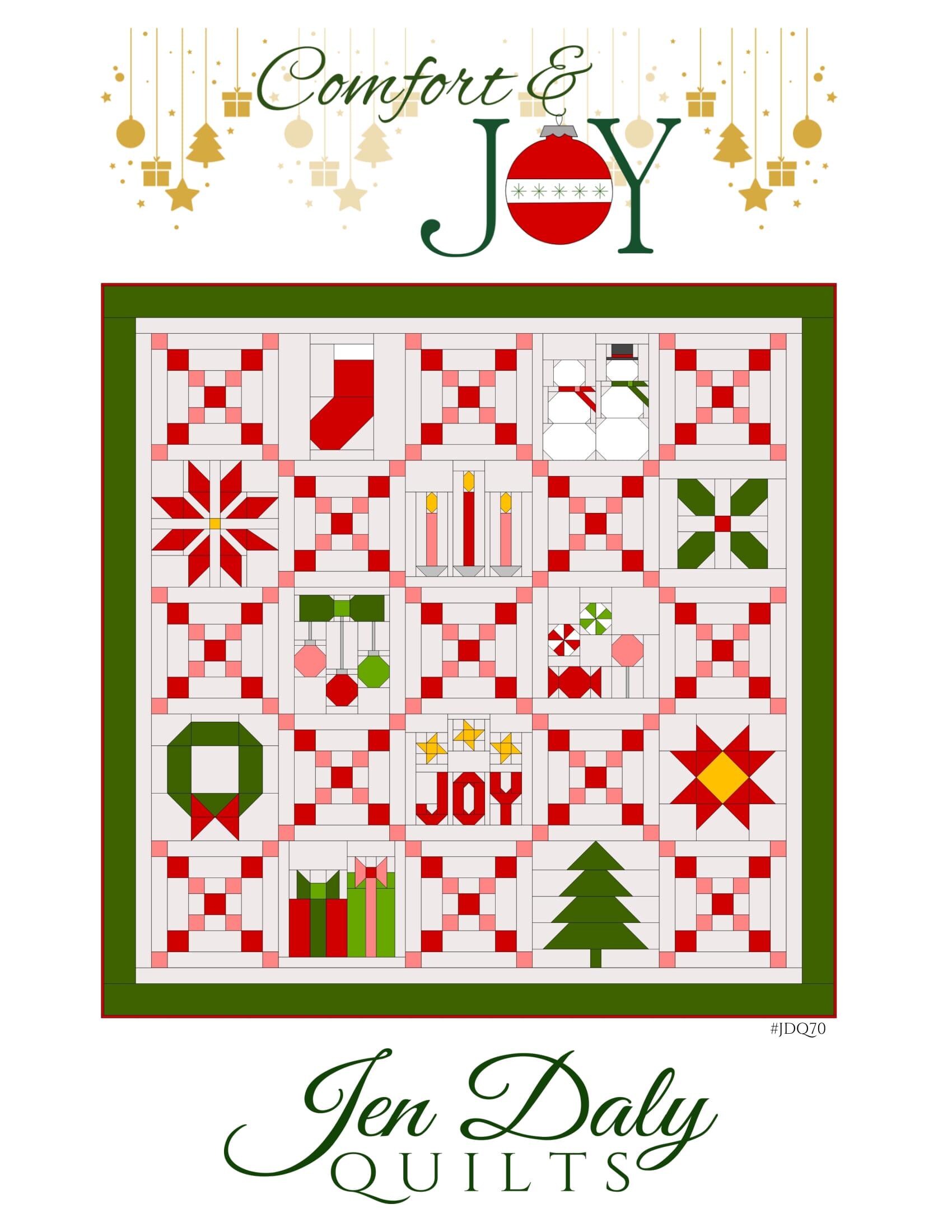 Comfort & Joy Quilt Pattern PDF by Jen Daly Quilts - Etsy