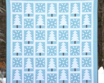 Winter's Frost Quilt Pattern PDF by Jen Daly Quilts