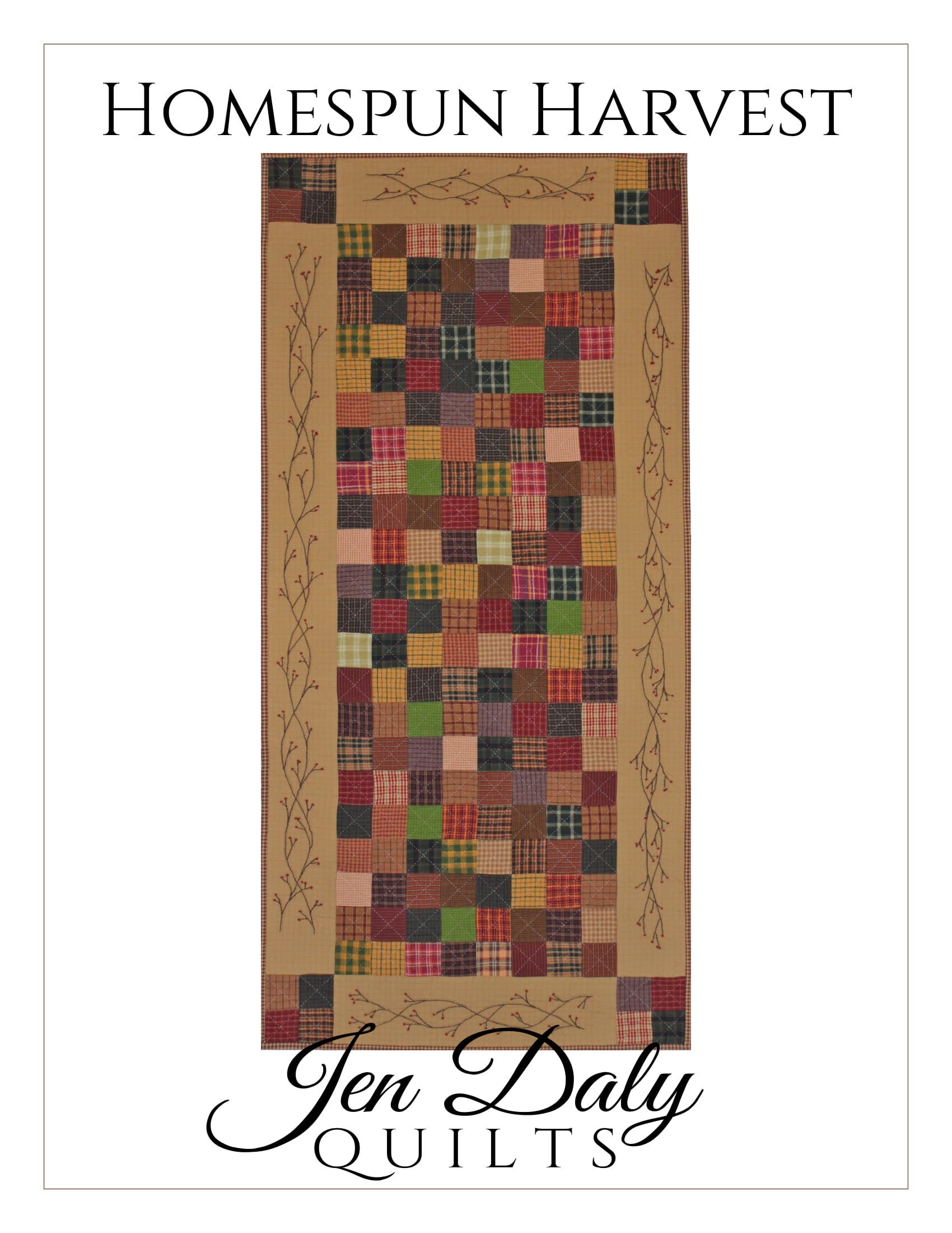 Homespun Harvest Quilt Pattern PDF by Jen Daly Quilts - Instant ...