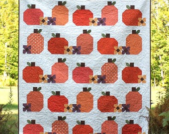 Pumpkin Blossoms Quilt Pattern PDF by Jen Daly Quilts
