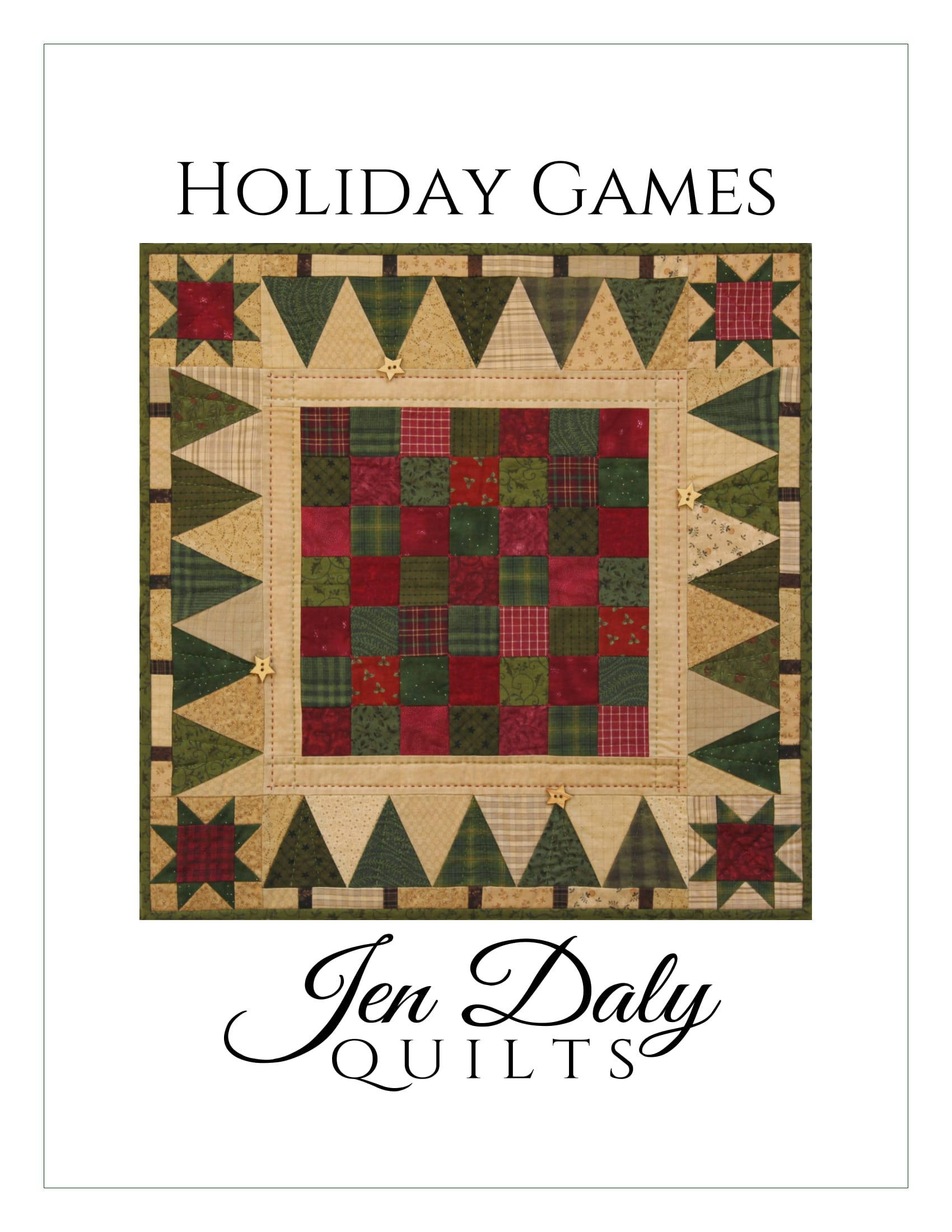 Holiday Games Quilt Pattern PDF by Jen Daly Quilts Instant Etsy Canada