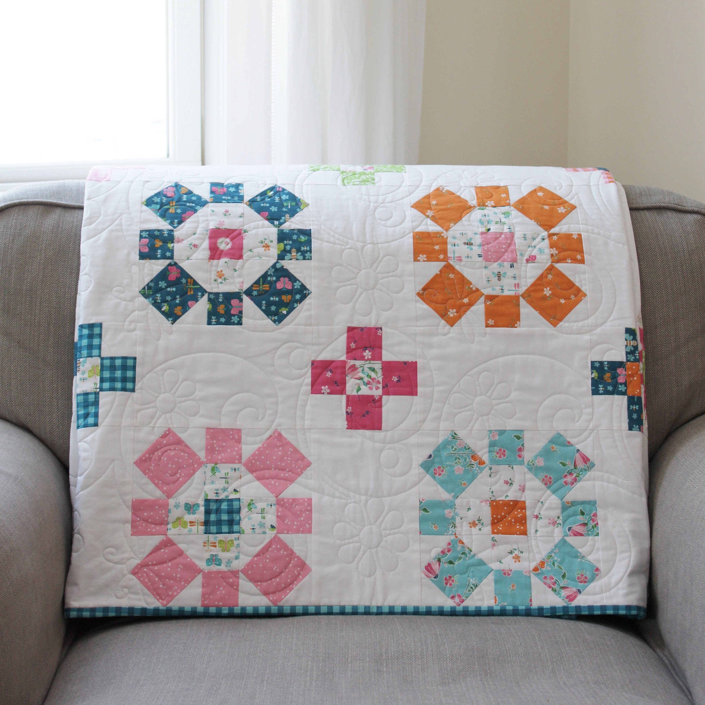 Cartwheels Lap Quilt Pattern PDF by Jen Daly Quilts Etsy