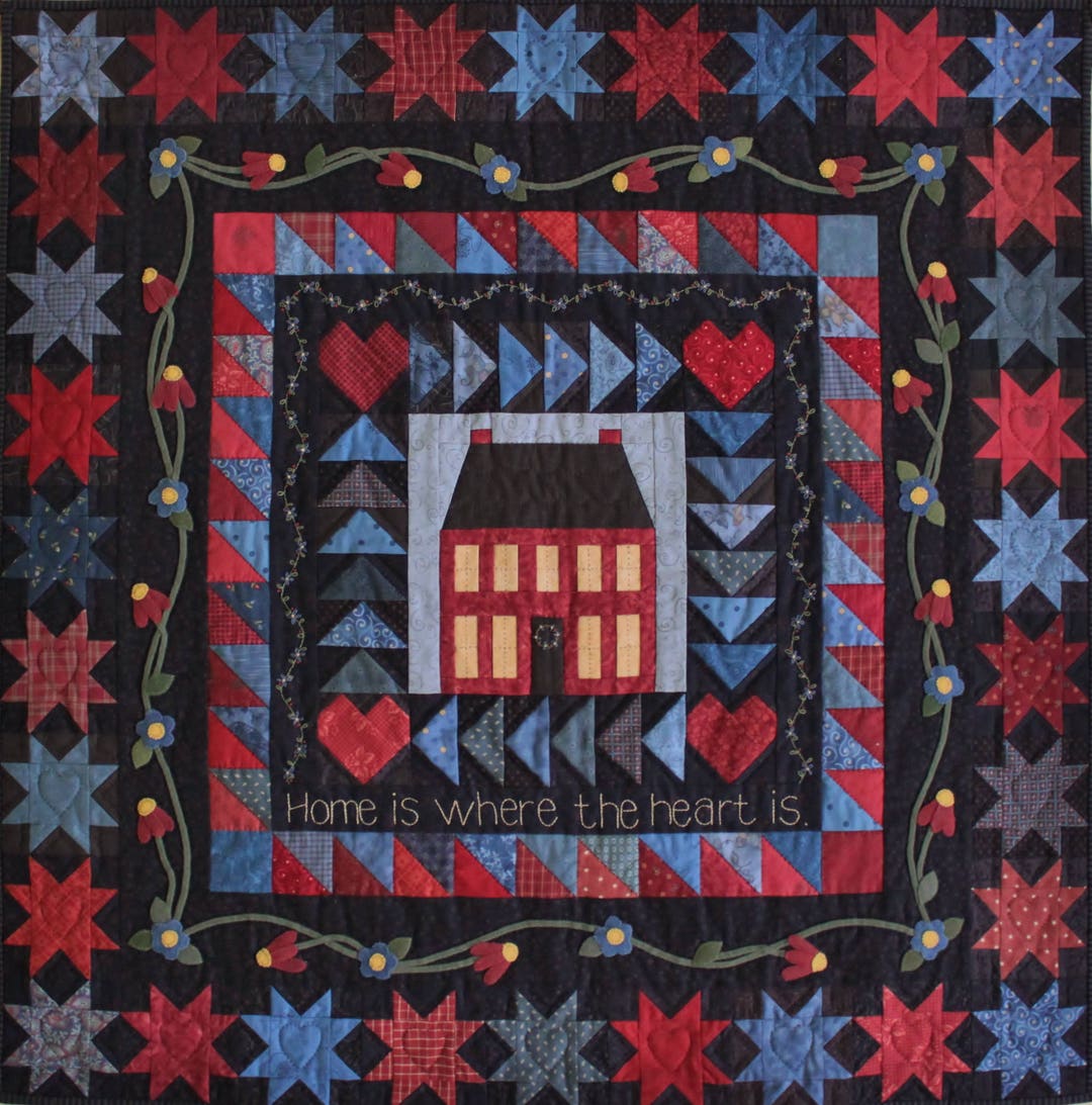 Home is Where the Heart is Quilt Pattern PDF by Jen Daly Quilts Instant Download Etsy
