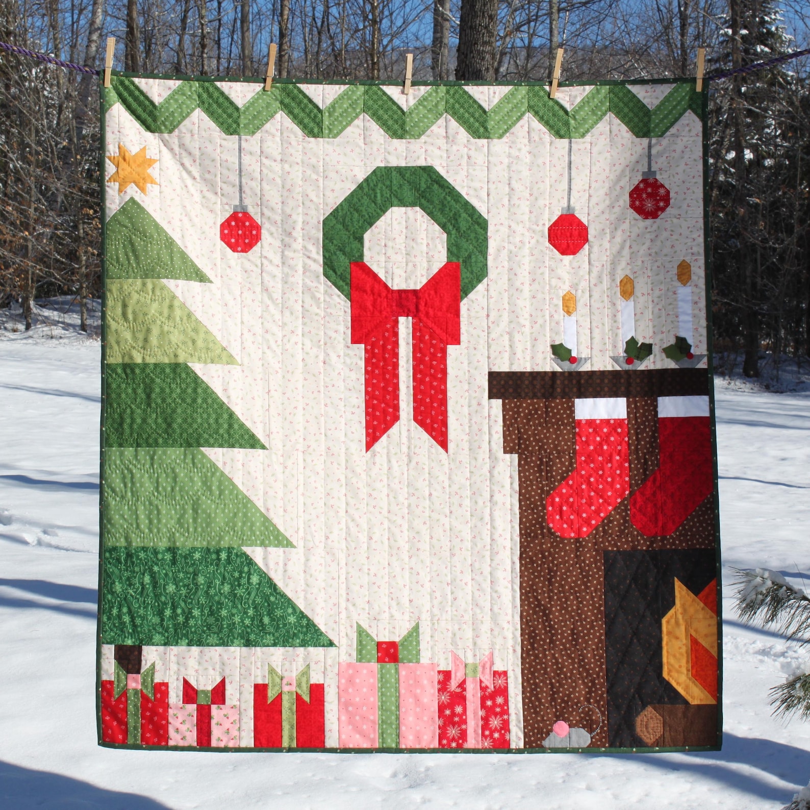 Twas the Night Before Christmas Quilt Pattern PDF by Jen Daly Quilts - Etsy