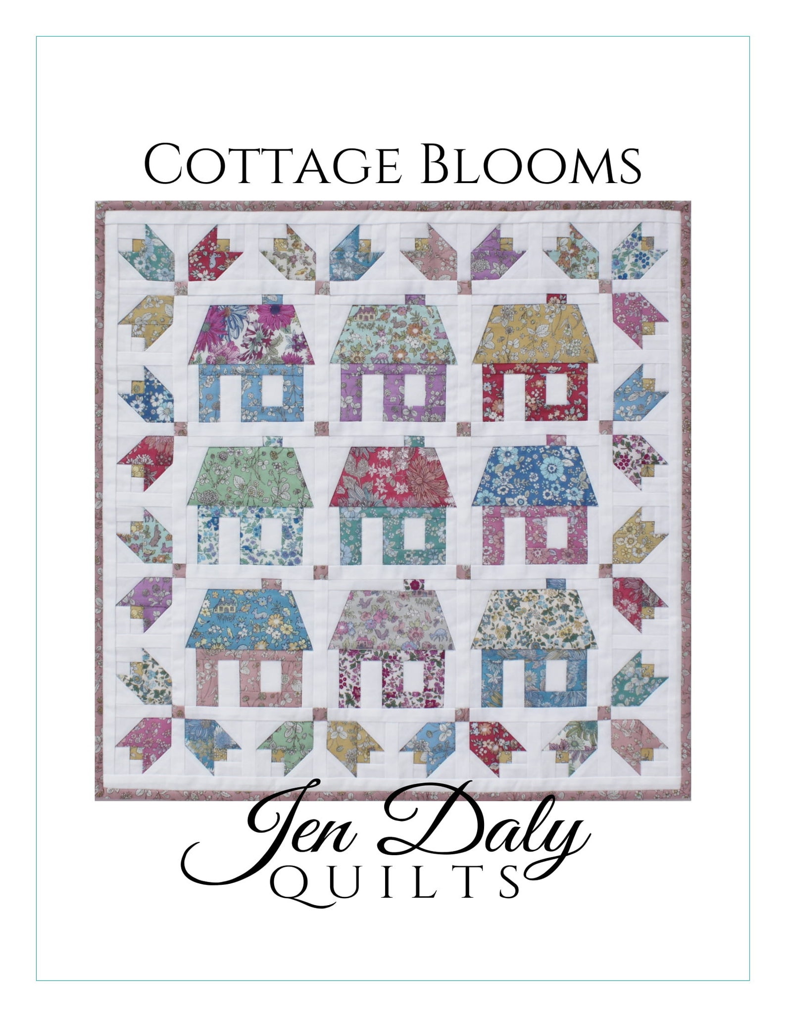 Cottage Blooms Quilt Pattern PDF by Jen Daly Quilts - Etsy UK