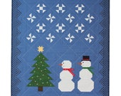 Winter's Walk Wall Hanging and Pillows Quilt Pattern PDF by Jen Daly Quilts