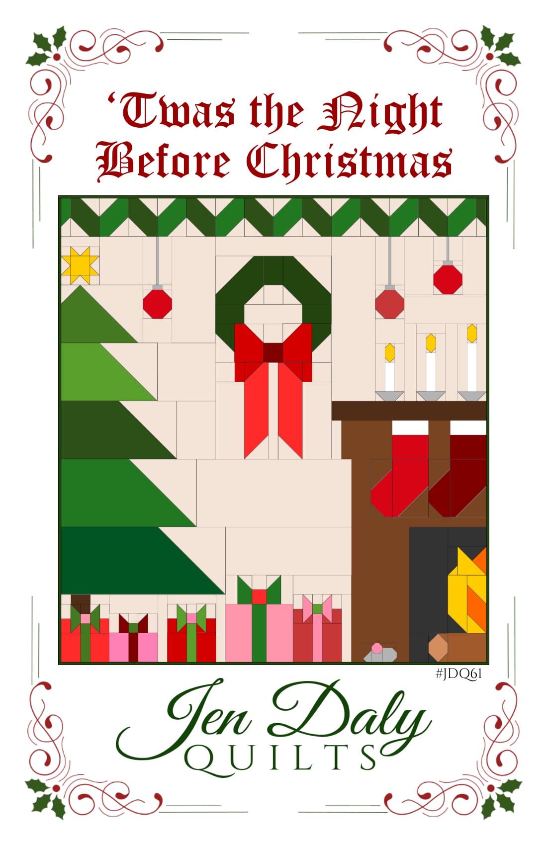 Twas the Night Before Christmas Quilt Pattern PDF by Jen Daly Quilts - Etsy