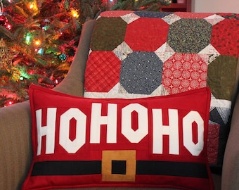 Hey Santa Pillow Sham Pattern PDF by Jen Daly Quilts