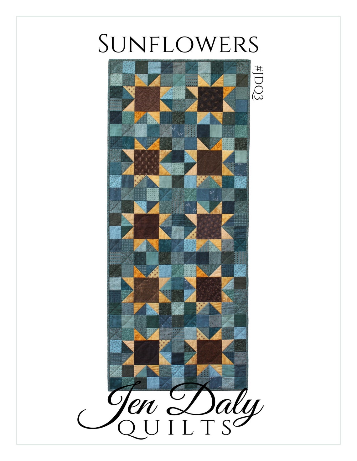 Sunflowers Quilt Pattern PDF by Jen Daly Quilts Instant - Etsy