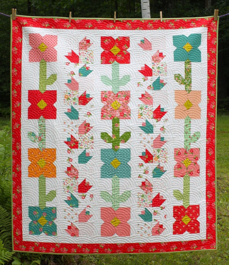Bloomerie Quilt Pattern PDF by Jen Daly Quilts - Etsy