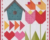 Spring Fling Quilt Pattern PDF and Paper Piecing Tutorial PDF by Jen Daly Quilts - Instant Dowload