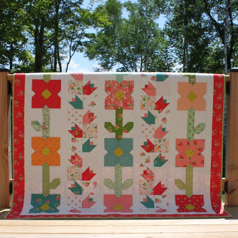 Bloomerie Quilt Pattern PDF by Jen Daly Quilts - Etsy