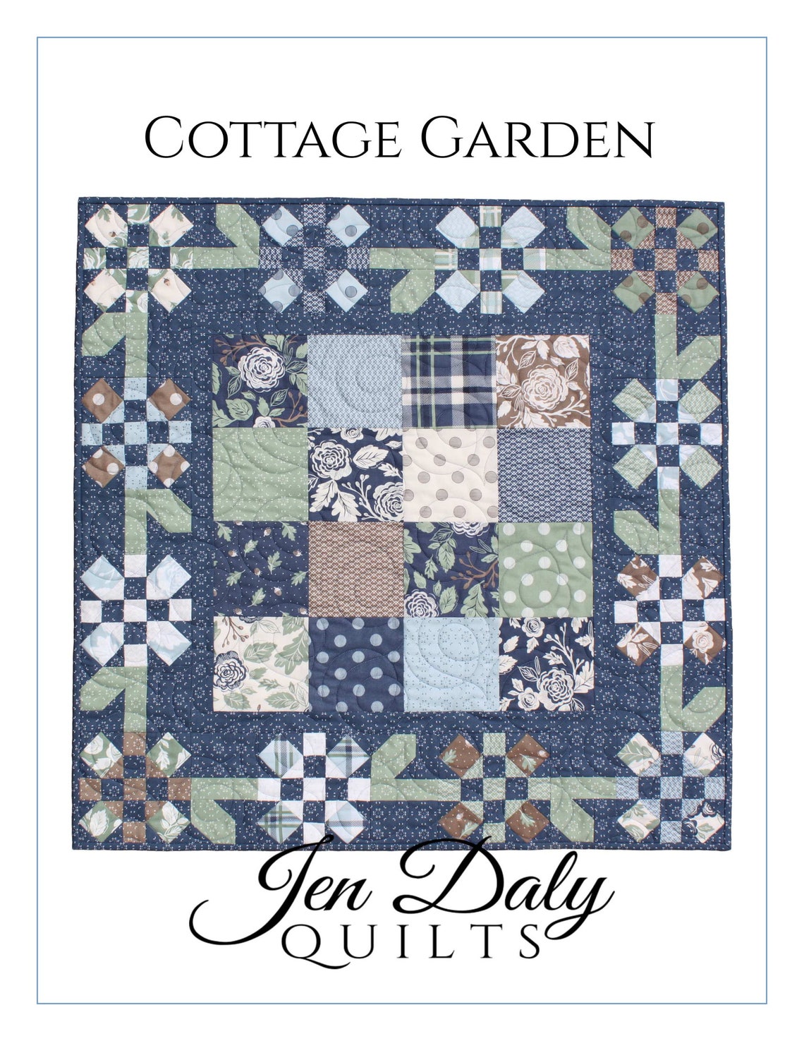 Cottage Garden Quilt Pattern PDF by Jen Daly Etsy