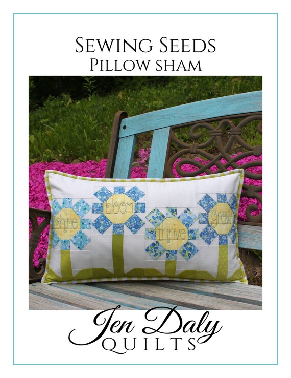 Patron de funda de almohada con semillas para coser en formato PDF de Jen Daly Quilts Etsy Mexico