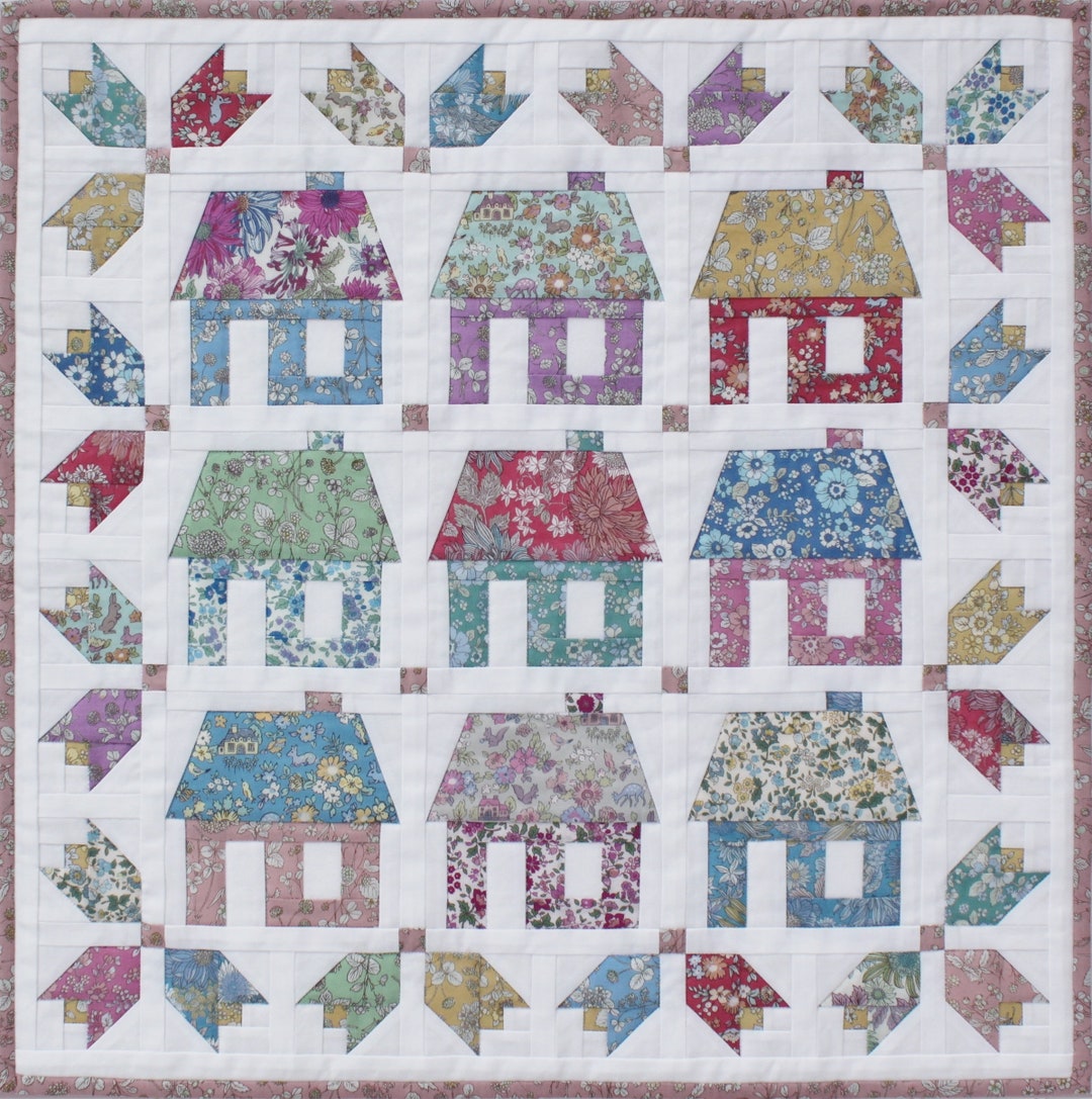 Cottage Blooms Quilt Pattern PDF by Jen Daly Quilts - Etsy