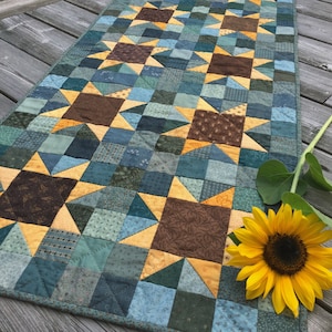 Sunflowers Quilt Pattern PDF by Jen Daly Quilts - Instant Download