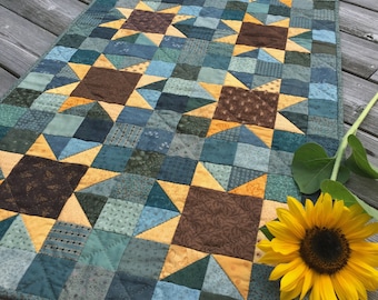 Sunflowers Quilt Pattern PDF by Jen Daly Quilts - Instant Download