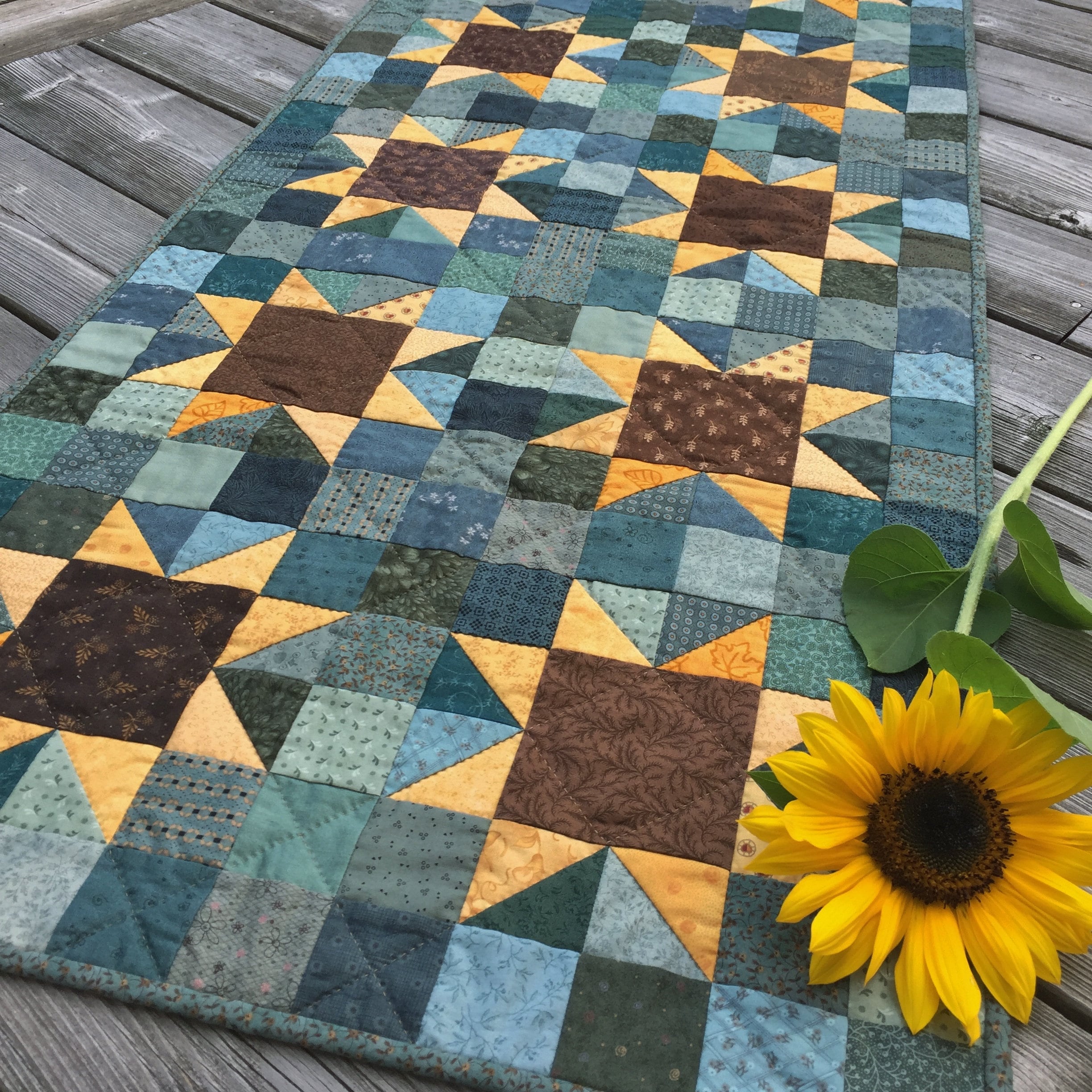 Sunflower Quilt Template Set, DIY Acrylic Quilting Myanmar