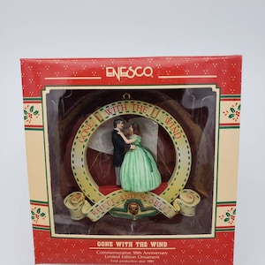 1989 Enesco Gone With The Wind Treasury Ornament 50th Anniversary NIB Brand New Old Stock RARE image 1