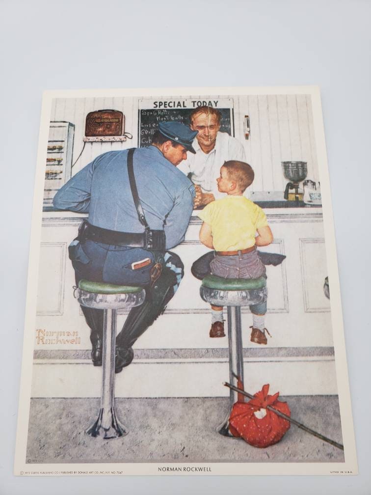 NORMAN ROCKWELL ADVENTURES BETWEEN ADVENTURES 16x20 FINE ART
