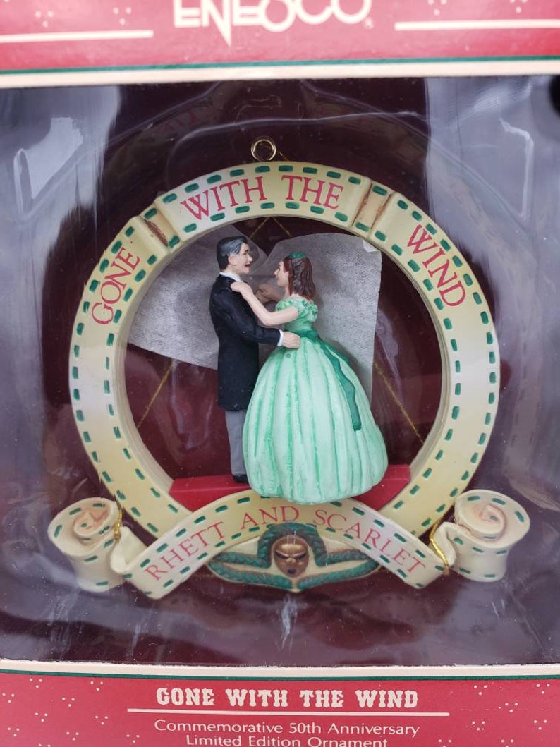 1989 Enesco Gone With The Wind Treasury Ornament 50th Anniversary NIB Brand New Old Stock RARE image 2