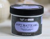 SOFT MATTE GEL Finnabair Art Basics Prima Marketing Decoupage Varnish Decoupage Varnish Collage Adhesive
