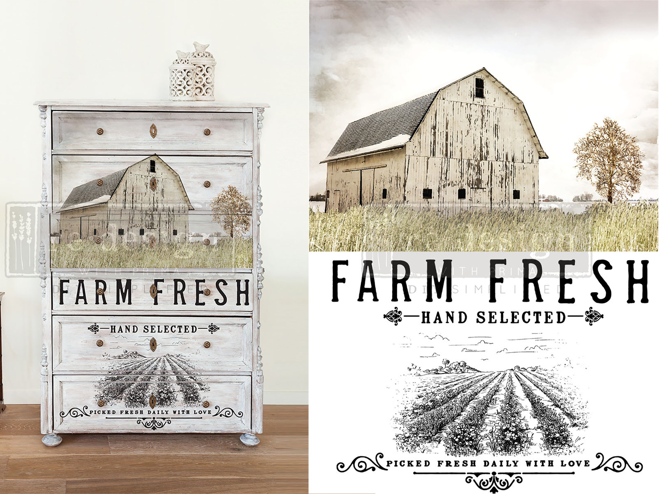 Farmhouse Furniture Transfers Vintage Transfer Rub on Etsy