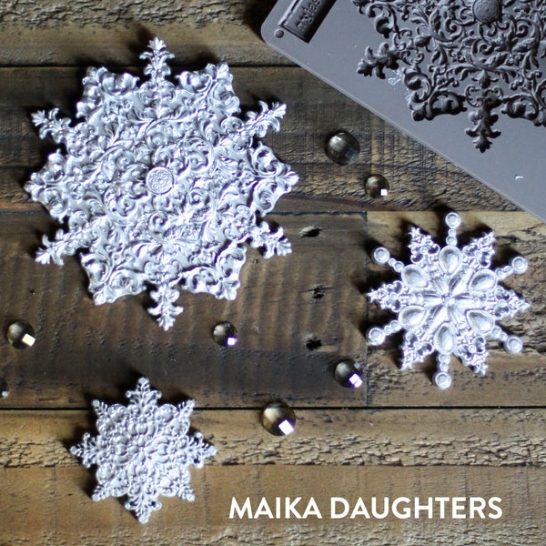 Snowflake Jewels Silicone Mold || ReDesign with Prima