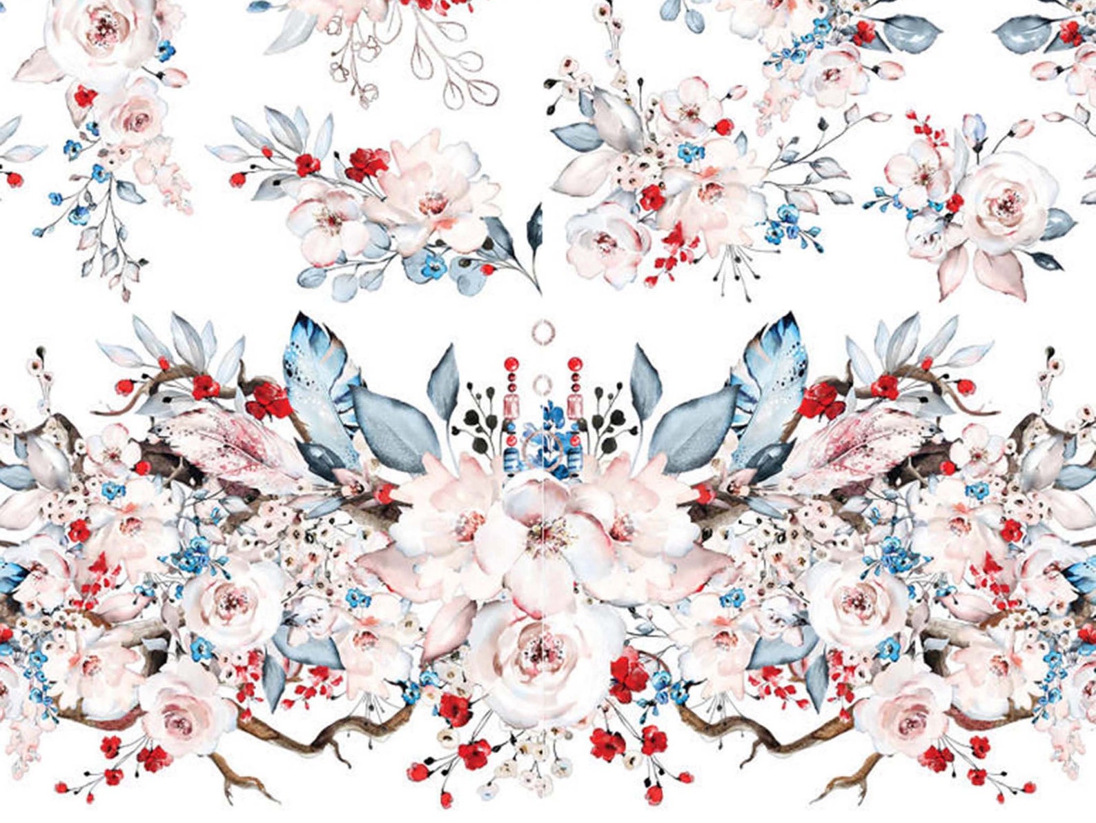 Furniture Transfer BOHEMIAN WEDDING Flowers Belles and Etsy