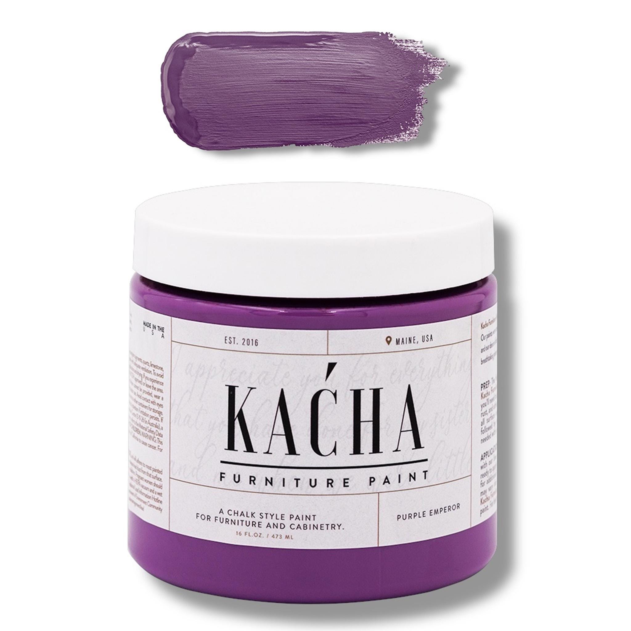 KACHA Paint PURPLE EMPEROR || Furniture Paint || Chalk Style Paint For Furniture and Cabinetry || Wood, Doors, Kitchen Cabinets