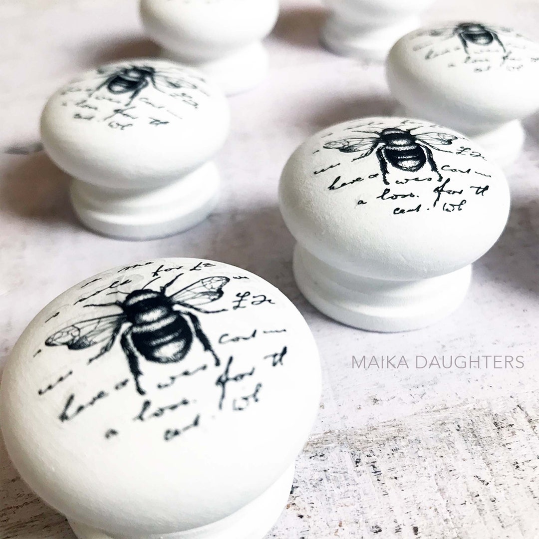 French Maison Rub on Transfers for Drawer Knobs Redesign With Prima Etsy
