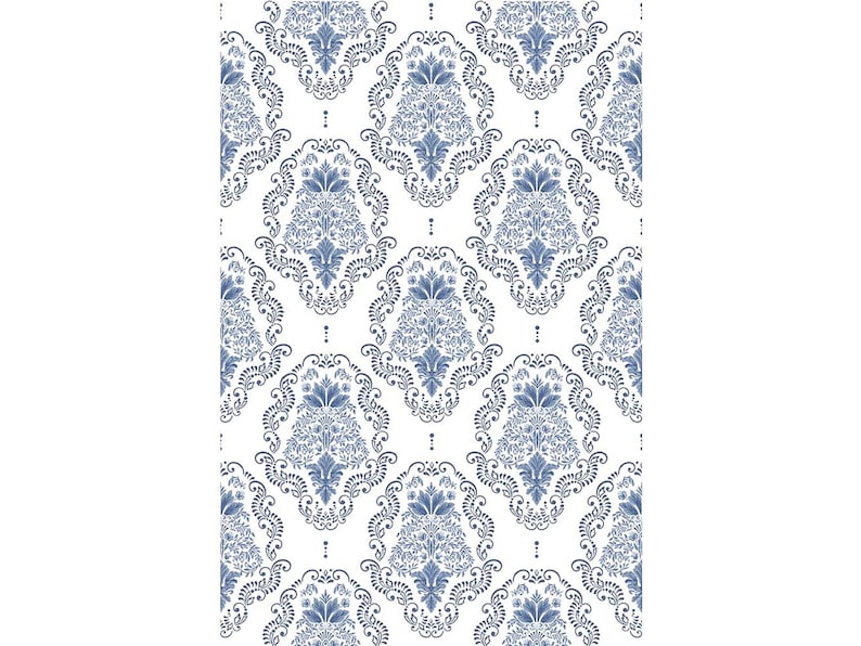 KACHA Dana Damask Rub on Furniture Transfers Redesign With Etsy