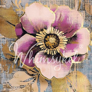 Lavender Petals Decoupage Paper – Whimsykel Tissue for Furniture, Crafts, and DIY | Large 21x29&quot; Printed Paper Floral Flowers