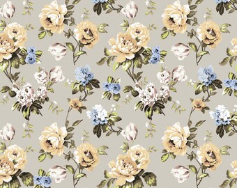 Large Decoupage Paper for Furniture MARIGOLD || ReDesign with Prima || 19 x 30 Inches Fibrous Tissue Paper || Yellow, White and Blue Flowers