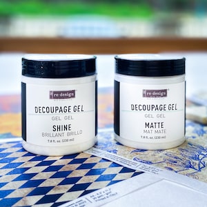 Decoupage Gel || ReDesign with Prima || Matte or Shine || Decoupage Glue Varnish