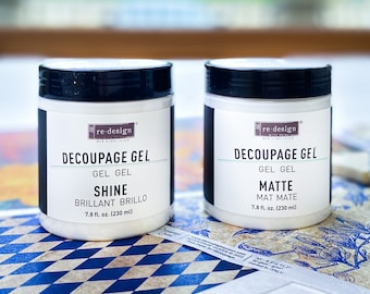 Decoupage Gel || ReDesign with Prima || Matte or Shine || Decoupage Glue Varnish