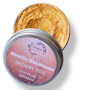 Ancient Gold Metallic Wax Paste Mousse || Dadarkar Art || Get Inspired! || 20 ml Golden Gilding Wax Paste || Same Day Shipping